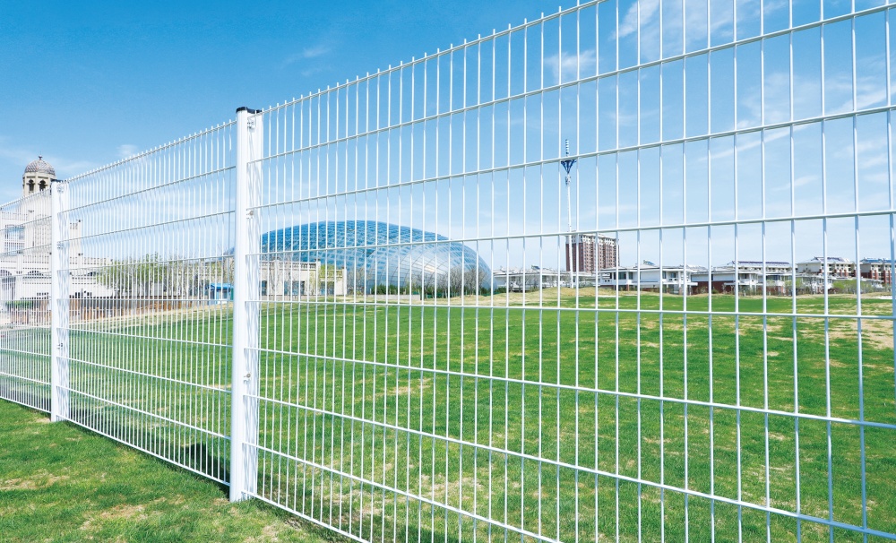 PVC Coated Double Wire Fence | Green Black Custom Colors Available