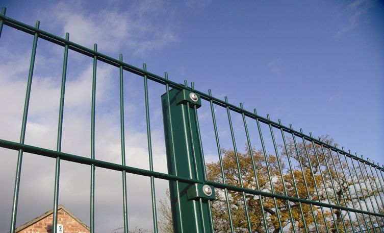 PVC Coated Double Wire Fence | Green Black Custom Colors Available